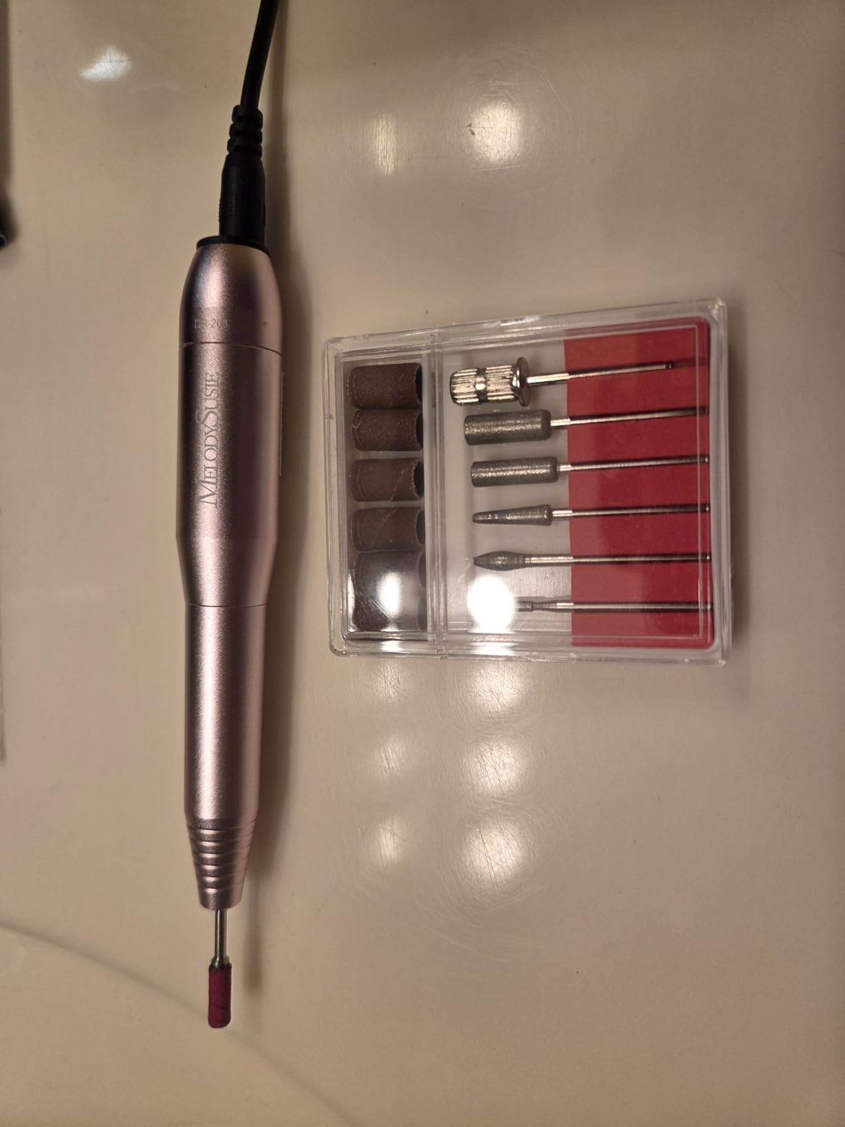 MelodySusie PC120B Pen Nail Drill with Compact AC Adapter Kit customer photo 2