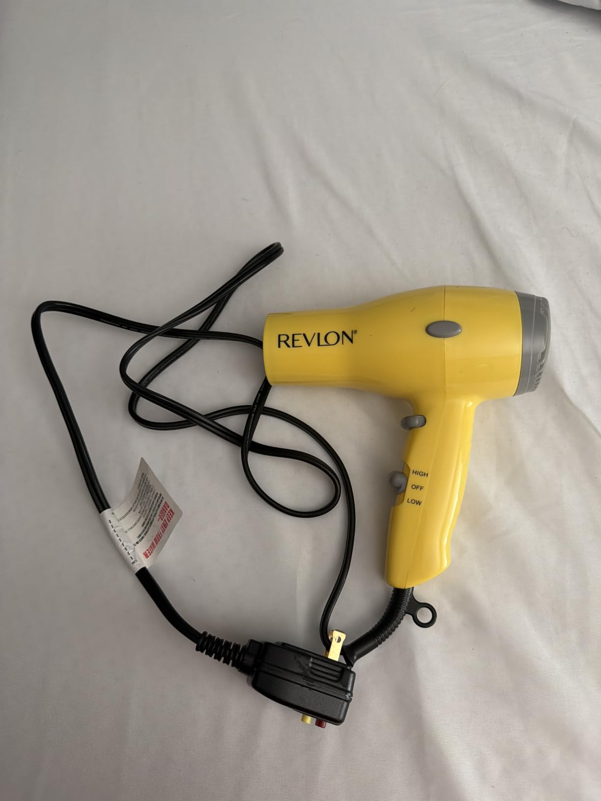 REVLON Compact Ionic Travel Hair Dryer, 1875 Watt, Yellow customer photo 1