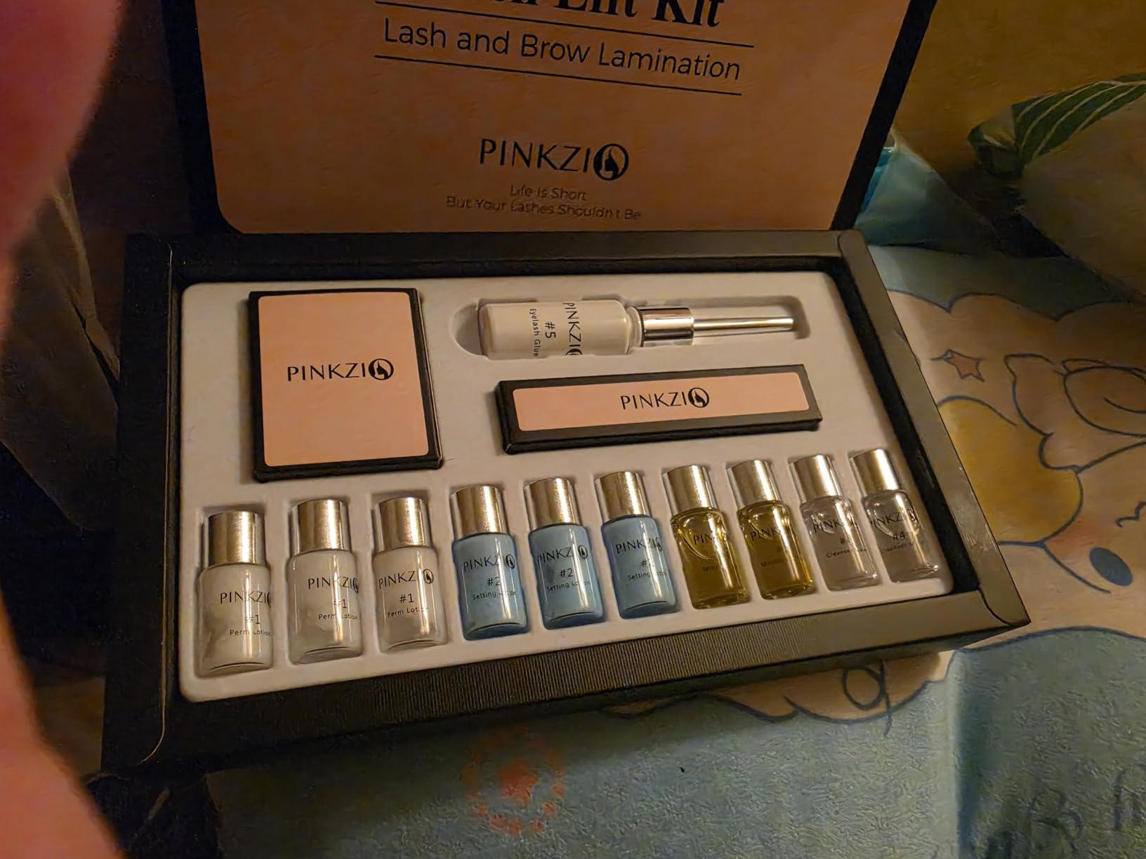 Lash Lift Kit Eyelash Perm Kit, Professional Eyelash Lash Curling, Semi-Permanent Curling Perming Suitable For Salon, Pink customer photo 2