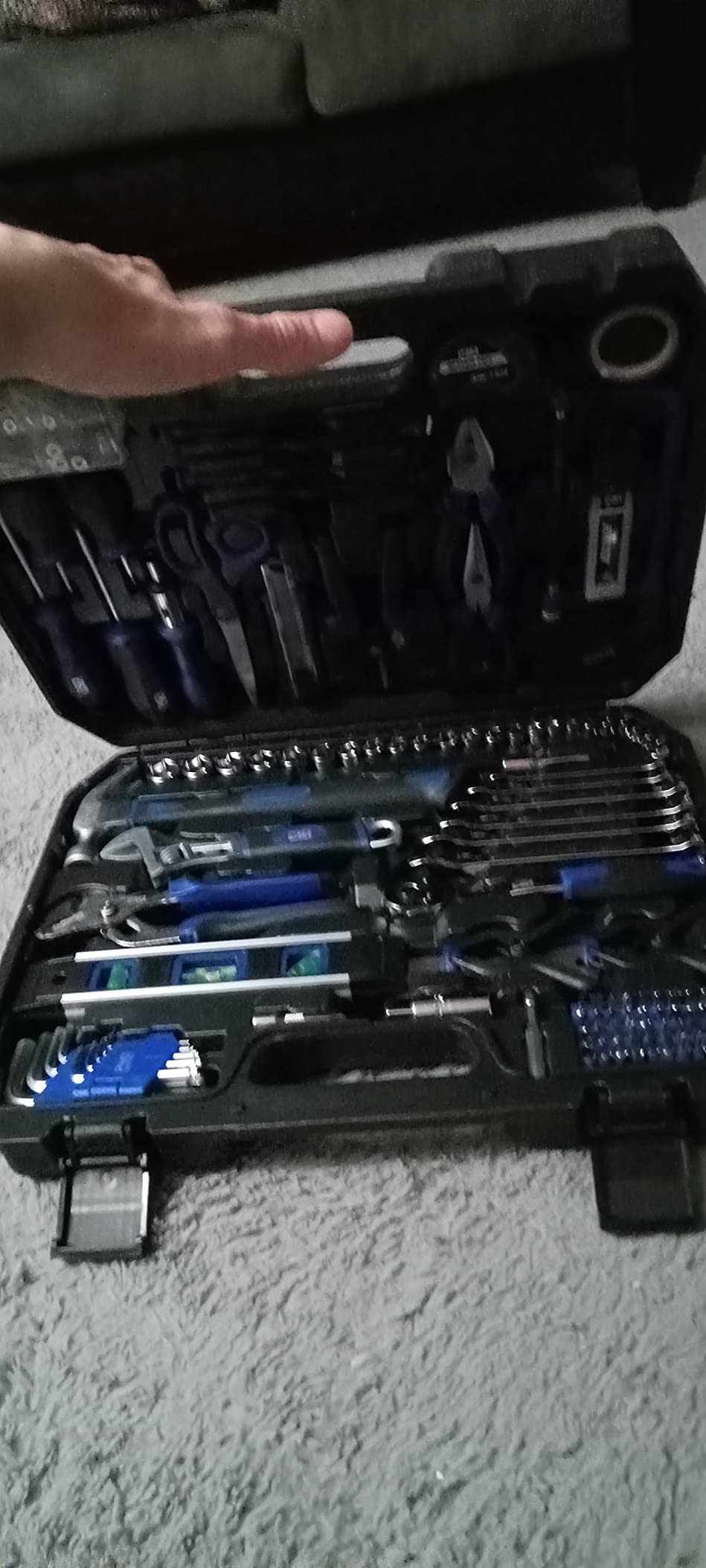 Prostormer 259-Piece Tool Kit, General Household Hand Tool Set, Blue customer photo 2