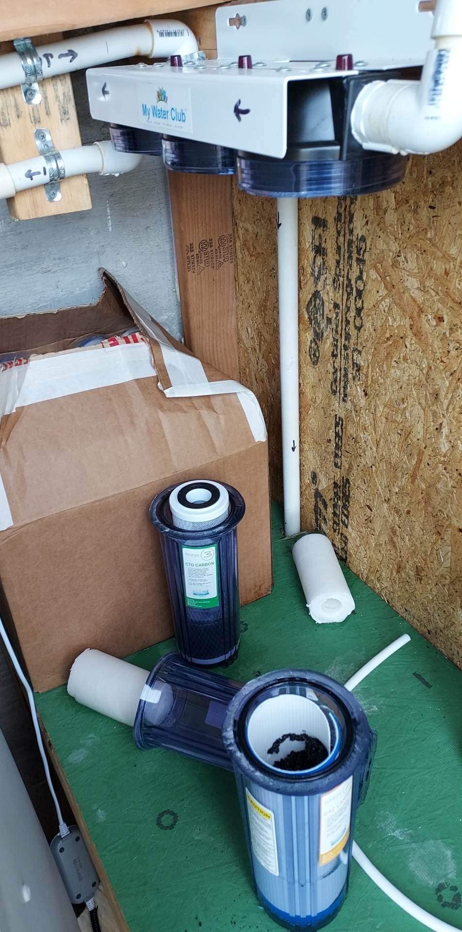 Whole House 3-Stage Water Filtration System, 3/4