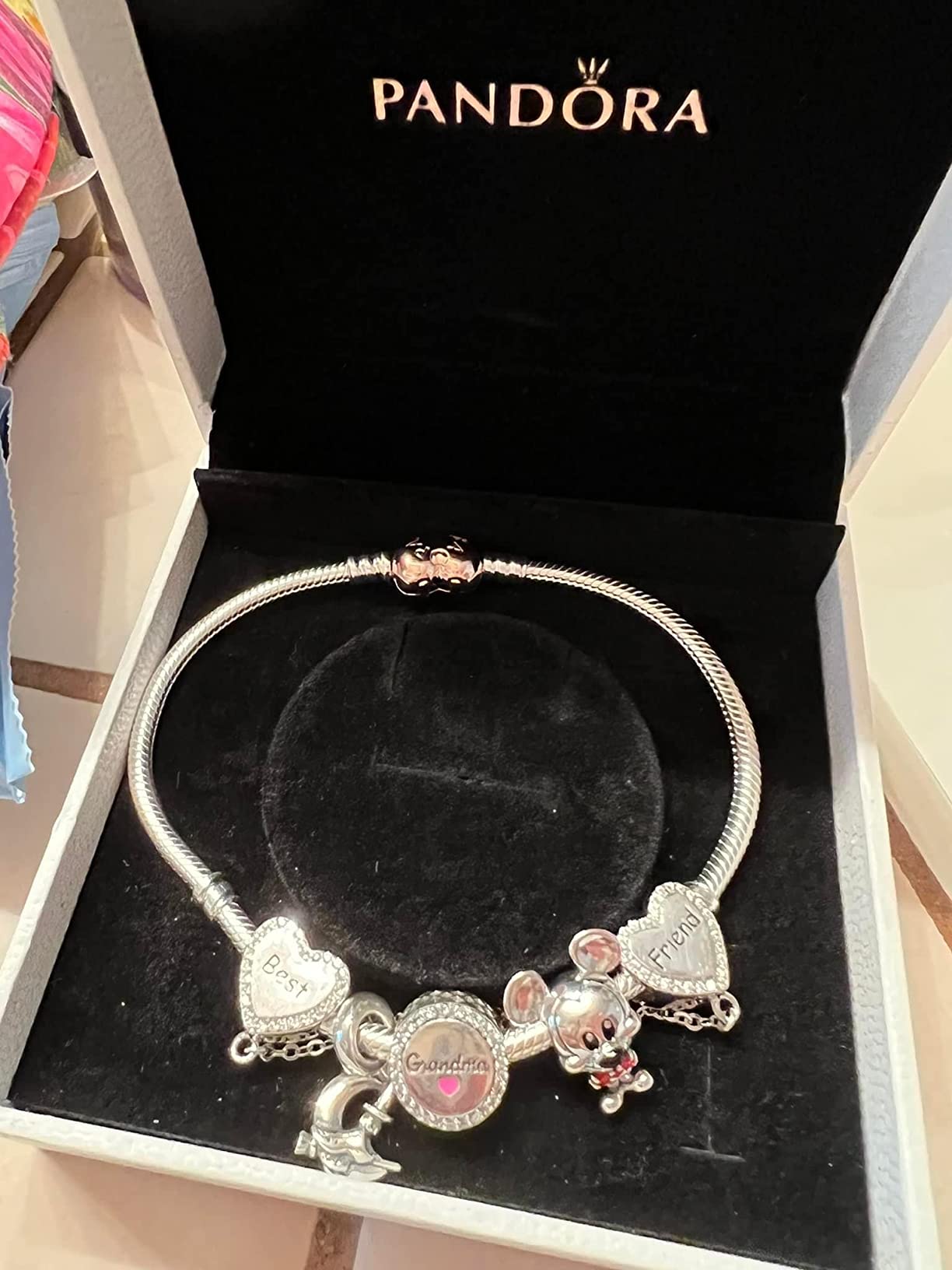 PANDORA Moments Heart Clasp Snake Chain Bracelet customer photo 1