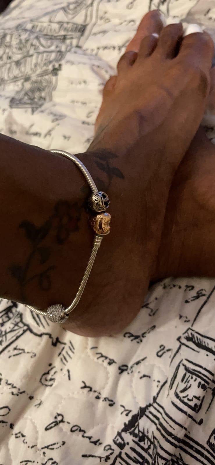 PANDORA Moments Heart Clasp Snake Chain Bracelet customer photo 2