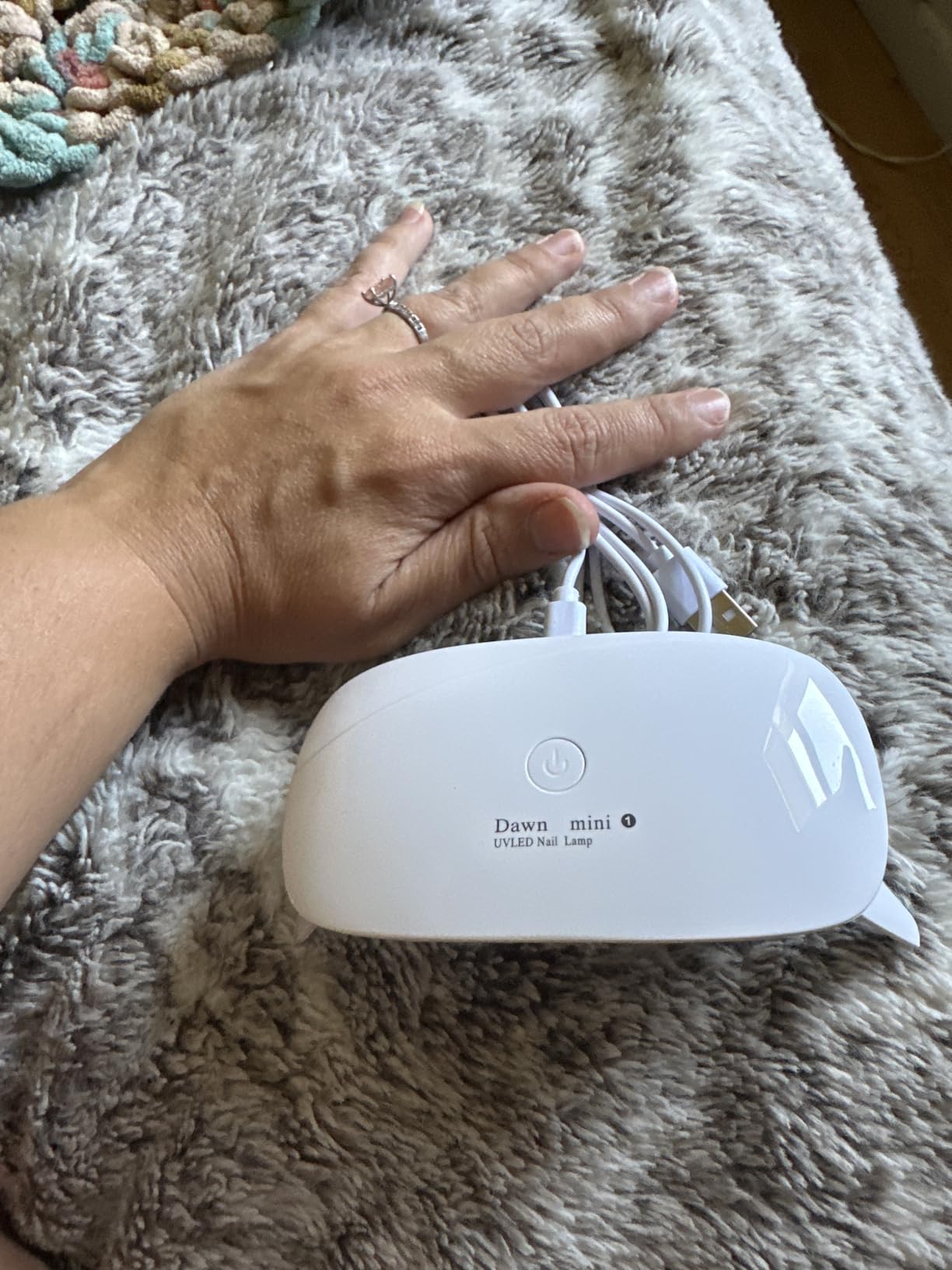 Kepma UV LED Nail Dryer Mini Gel Nail Lamp Portable Curing Light, 6W, White customer photo 1