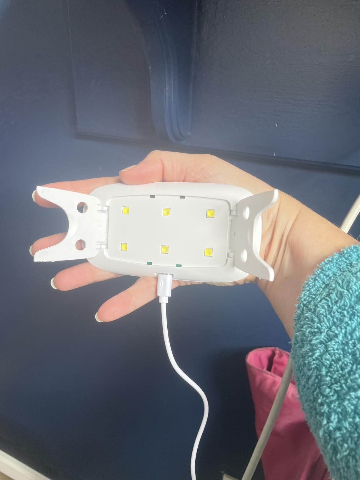Kepma UV LED Nail Dryer Mini Gel Nail Lamp Portable Curing Light, 6W, White customer photo 2