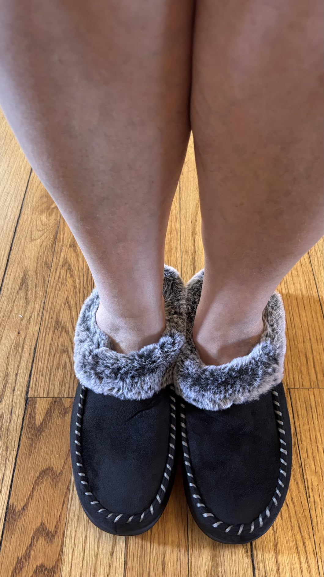 ULTRAIDEAS Women's Memory Foam Hard Bottom House Slippers customer photo 2