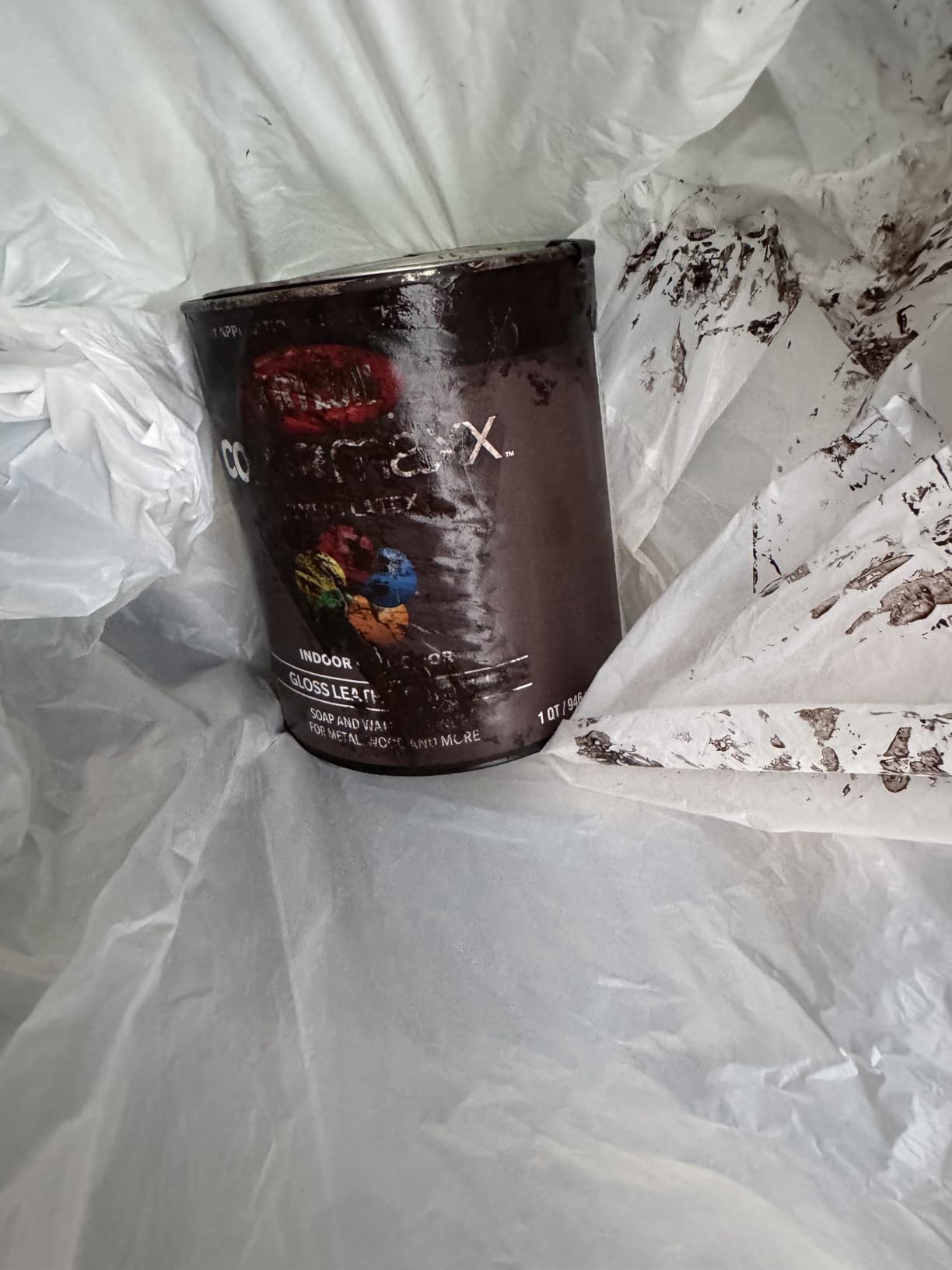Krylon ColorMaxx Gloss Interior/Exterior Acrylic Latex Paint, White, 1 Qt. - 1 Each customer photo 2