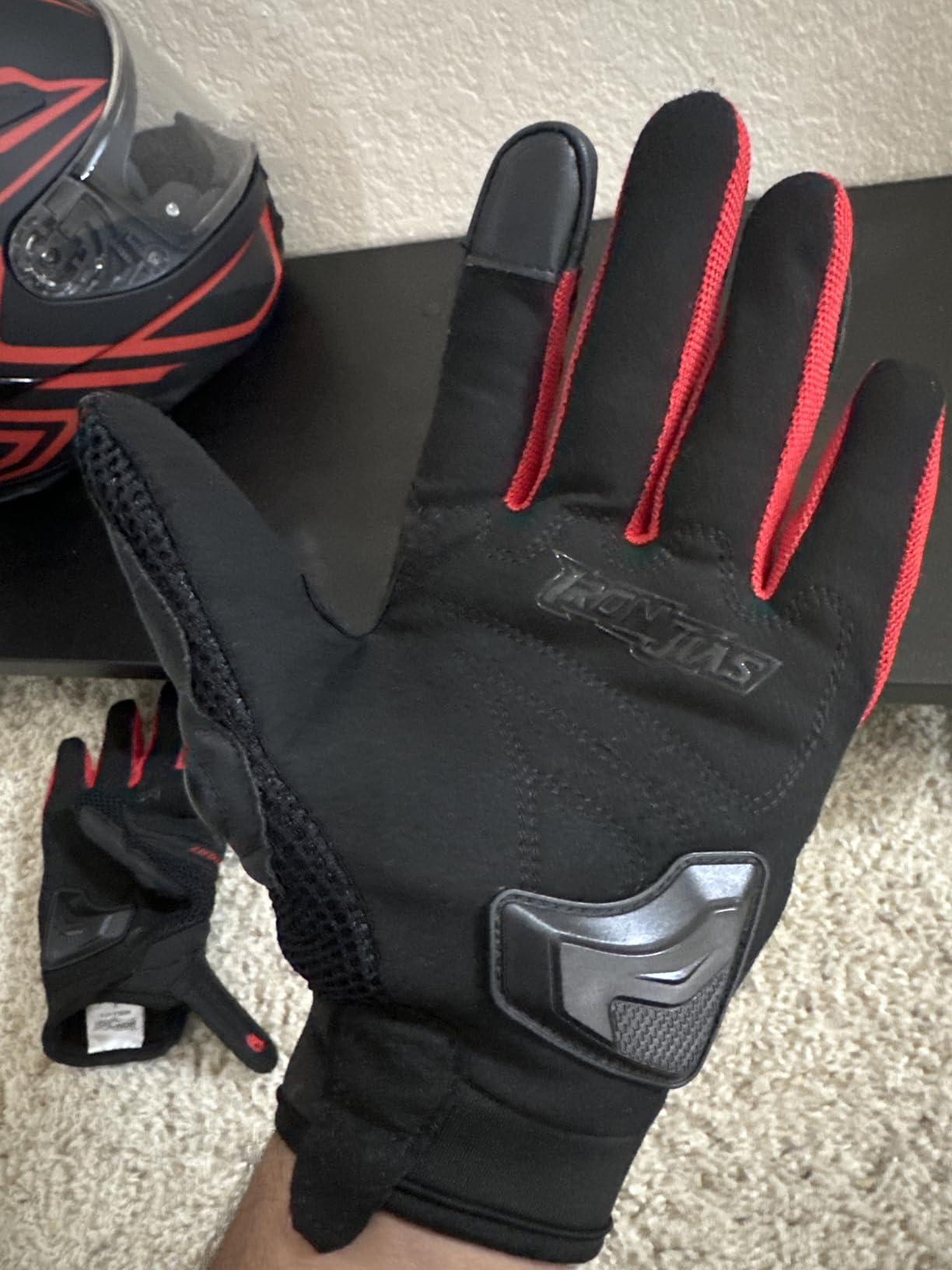 BORLENI Motorcycle Gloves Touch Screen for Men Women Padding Hard Knuckle Cycling Motorbike ATV Hiking Riding Climbing Glove customer photo 2