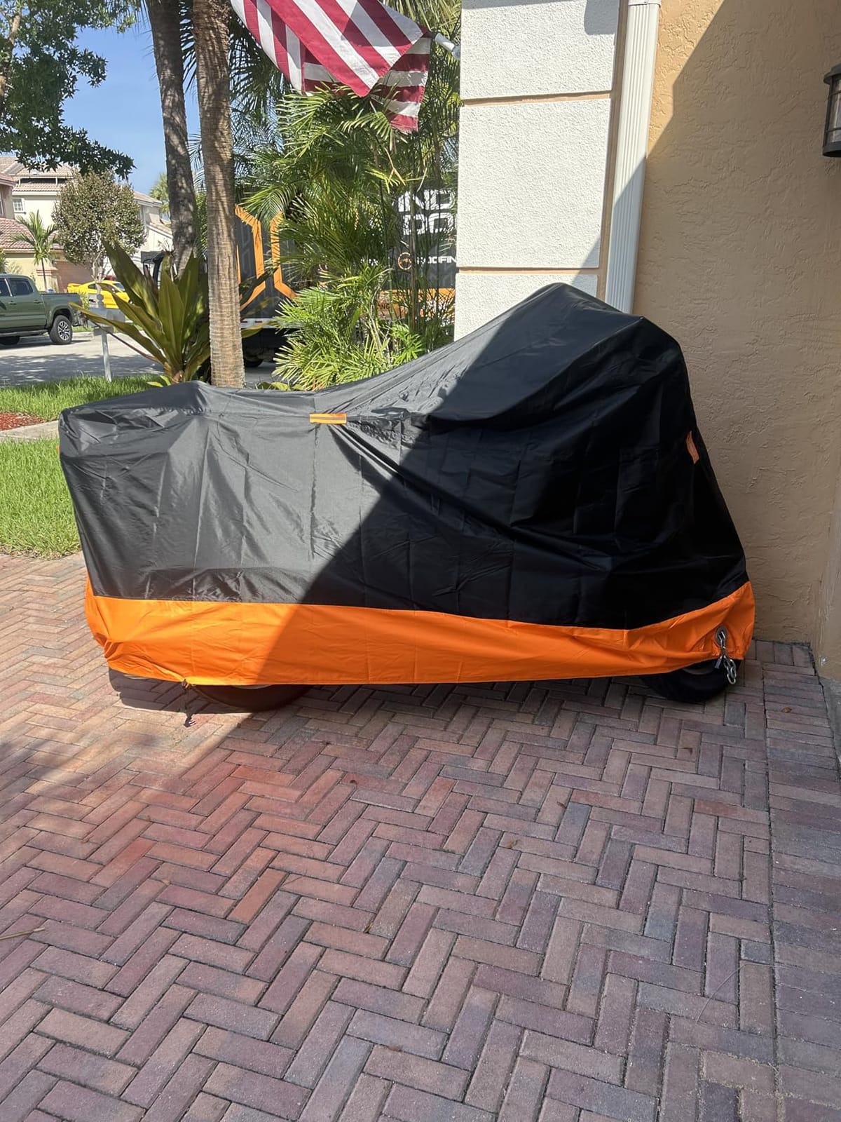 Motorcycle Cover Waterproof for Harley Davidson Street Glide Touring XXXL Orange customer photo 1
