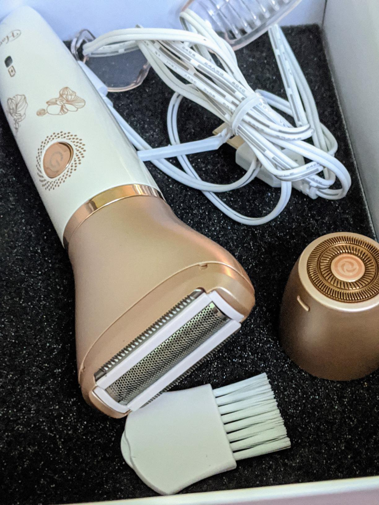 Electric Razor for Women - Painless 2-in-1 Women Shaver Hair Remover for Face, Legs and Underarm, Portable Waterproof Bikini Trimmer Wet and Dry Cordless Lady Hair Removal - Micro USB Recharge customer photo 2