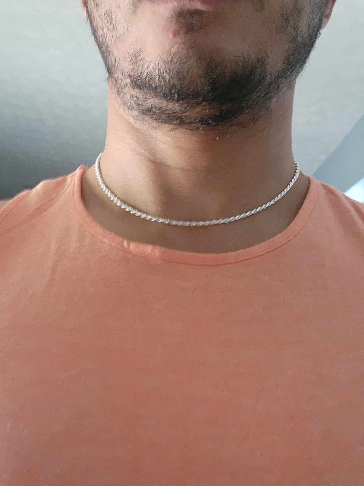 Miabella Italian 925 Sterling Silver 2mm 3mm Rope Chain Necklace Men Women customer photo 1