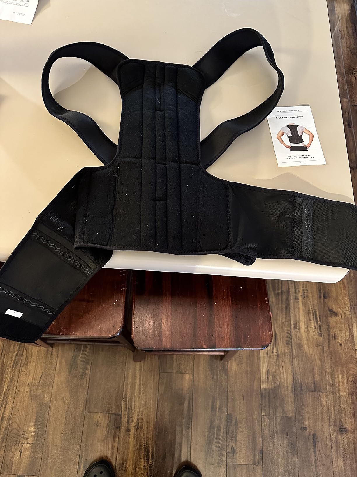 Fitsupport Back Brace Posture Corrector for Women and Men Back Lumbar Support Shoulder Posture Support for Improve Posture Provide and Back Pain Relief Large(Pack of 1) customer photo 2