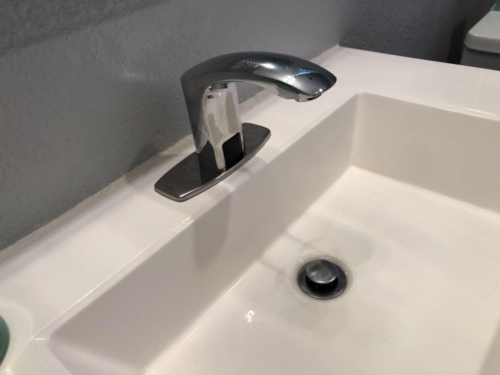 Automatic Touchless Bathroom Sink Faucet Hands Free Sensor Auto customer photo 1