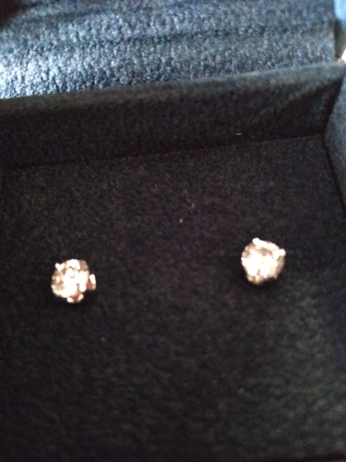 Pompeii 1/2Ct Round Brilliant Cut Diamond Stud Earrings in 14K Gold Classic customer photo 1