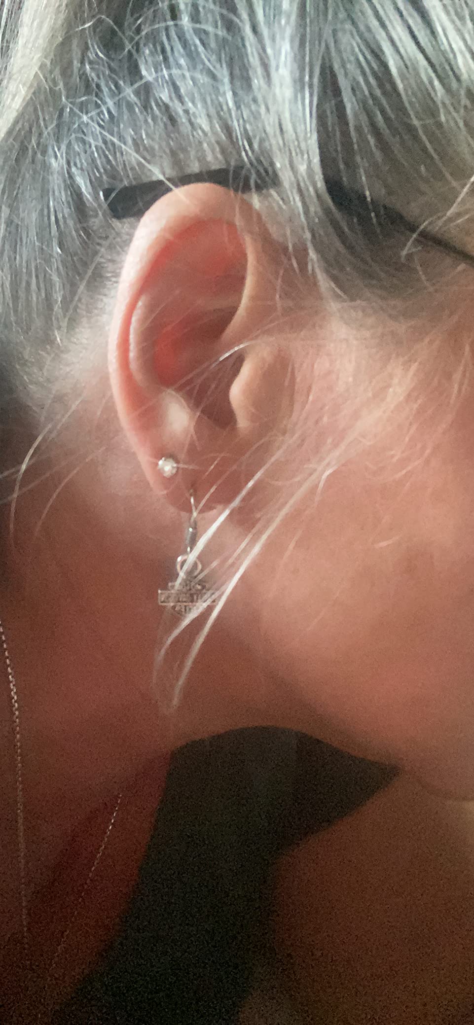 Pompeii 1/2Ct Round Brilliant Cut Diamond Stud Earrings in 14K Gold Classic customer photo 2