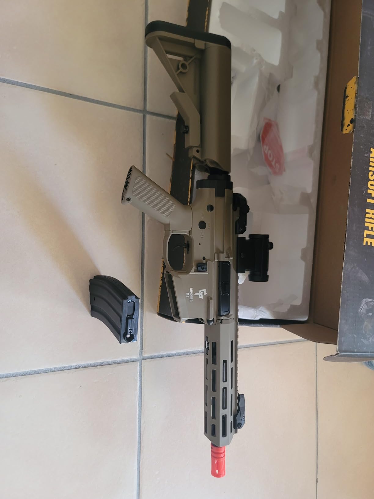 Game Face Ripcord M4 Electric Airsoft Rifle - 425 FPS - Brown customer photo 1