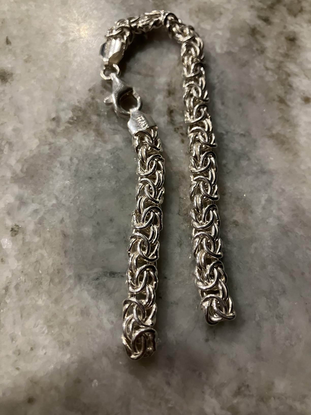 Miabella Italian 925 Sterling Silver Byzantine Bracelet for Women customer photo 1