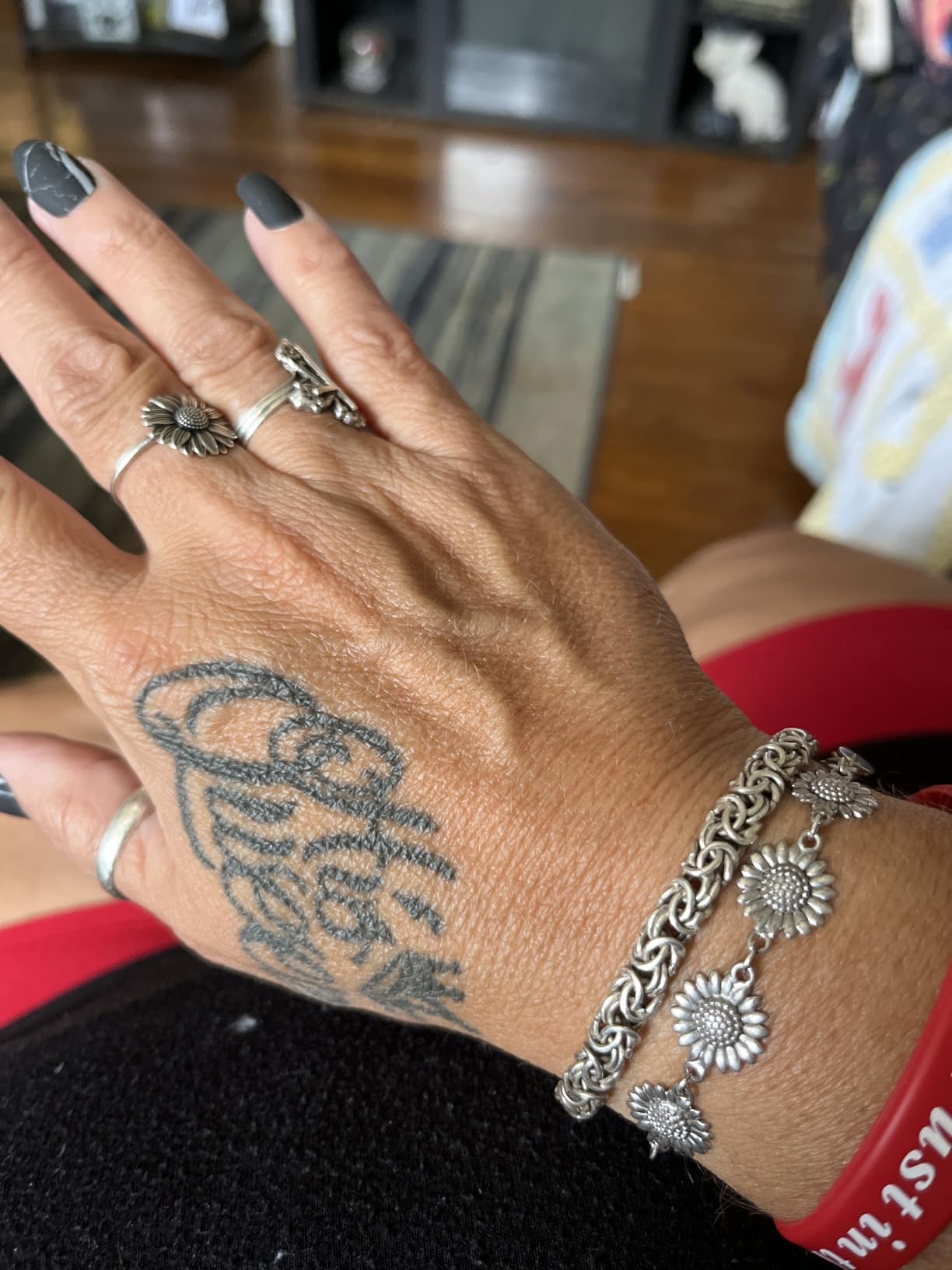 Miabella Italian 925 Sterling Silver Byzantine Bracelet for Women customer photo 2