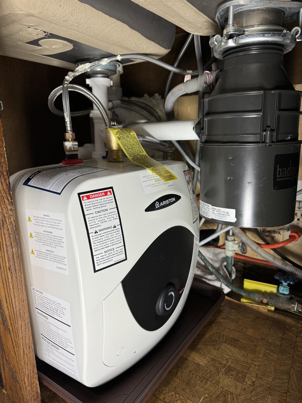 2.5 Gallon Capacity, 120-Volt – Ariston Andris Mini Tank Electric Water Heater – Heating Solution for Under Sink, RV, and Compact Spaces, Smart Boost for Versatile Heating, Simple Installation customer photo 2