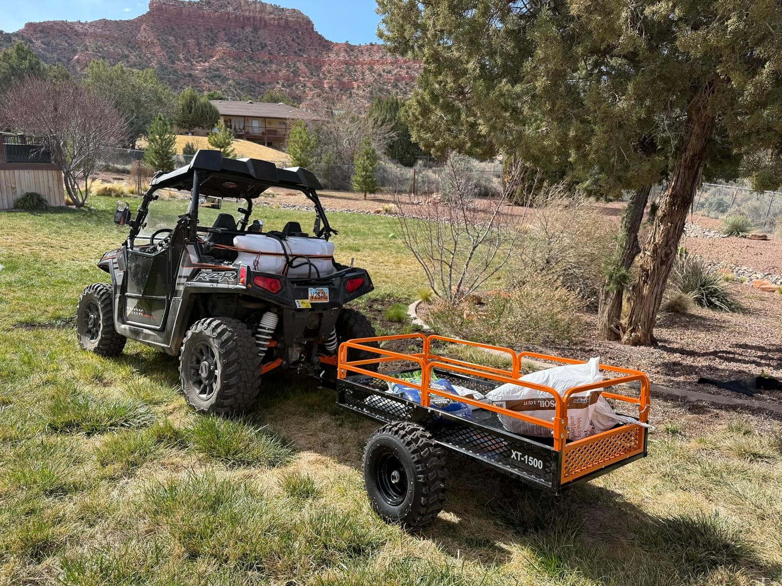 Impact Implements® 1500lb ATV/UTV/Tractor Cargo Trailer with Steel Floor customer photo 2