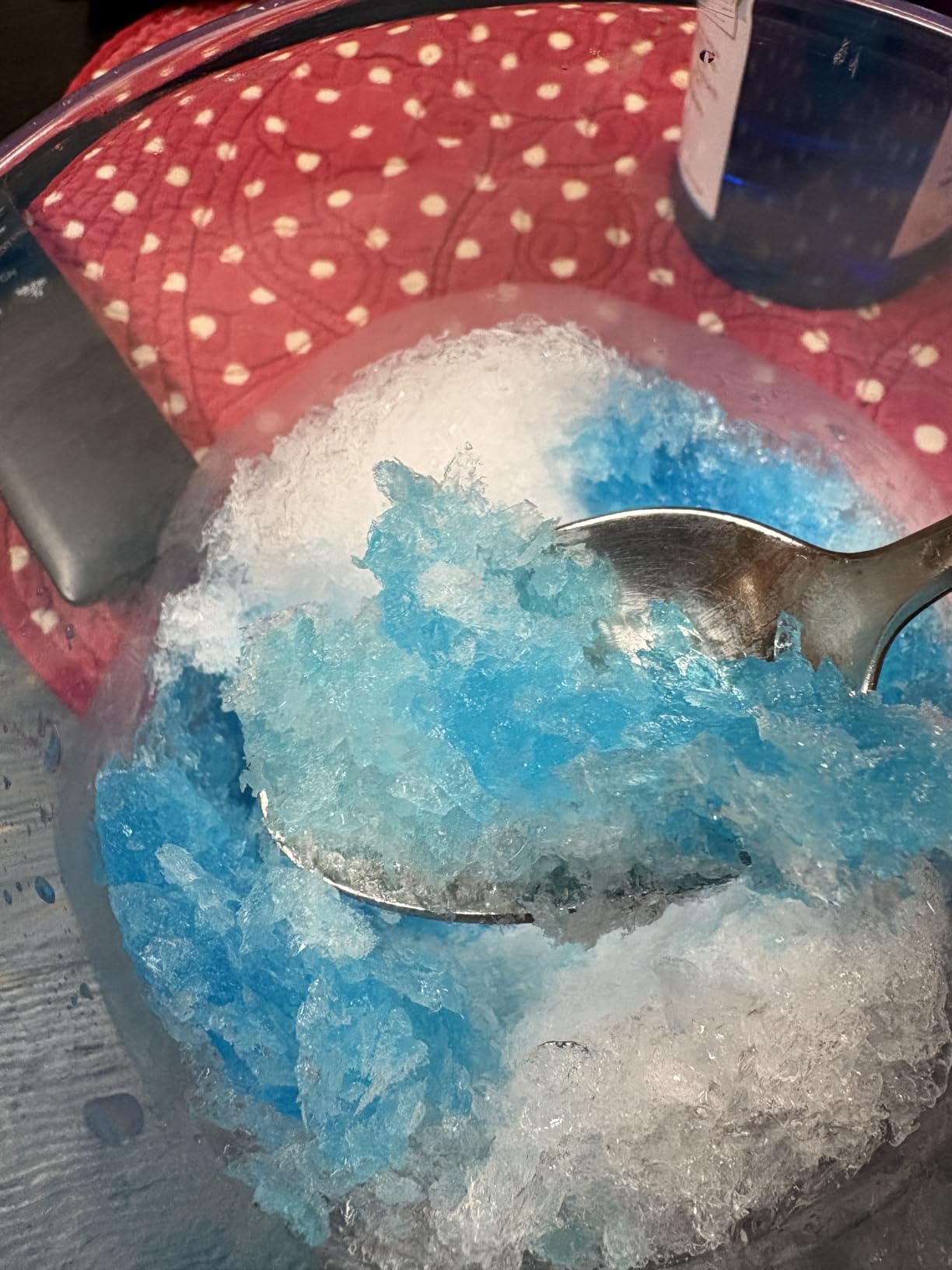 MANBA Manual Snow Cone Machine Maker for Shaved Ice, Snowcones, Slushes | Hand Crank, 3 Blades for Fast Shaving, Easy for Kids, Portable for Party, Camping, with Ice Cube Tray, Spare Blades Available customer photo 2
