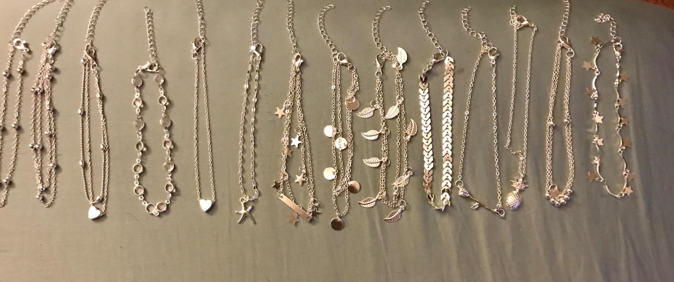 Hicarer Anklets Bracelets for Women Feet Jewelry Bulk customer photo 2