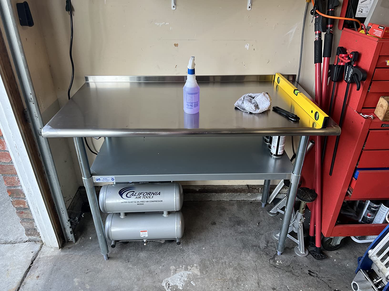 Hally Stainless Steel Table for Prep & Work 24
