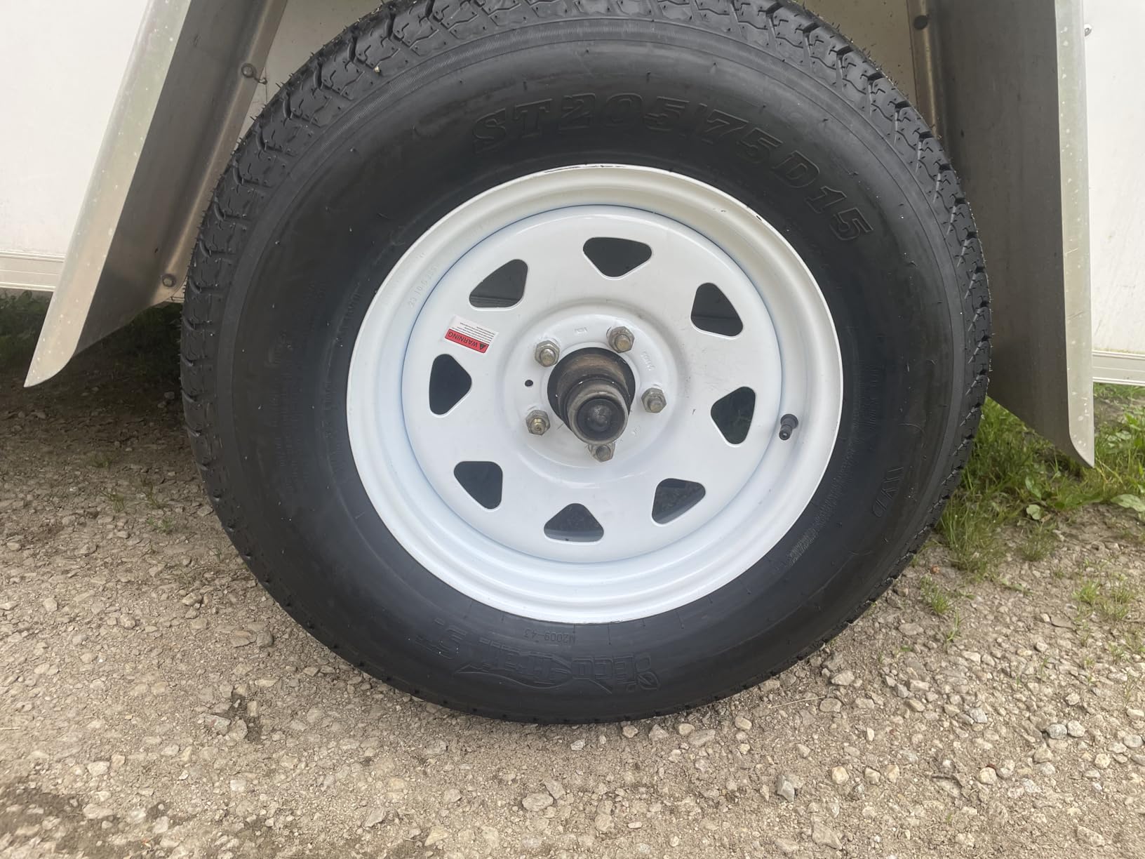 eCustomrim 2 Pack Trailer Tire Assembly ST205/75D15 Load C 5 Lug White customer photo 1