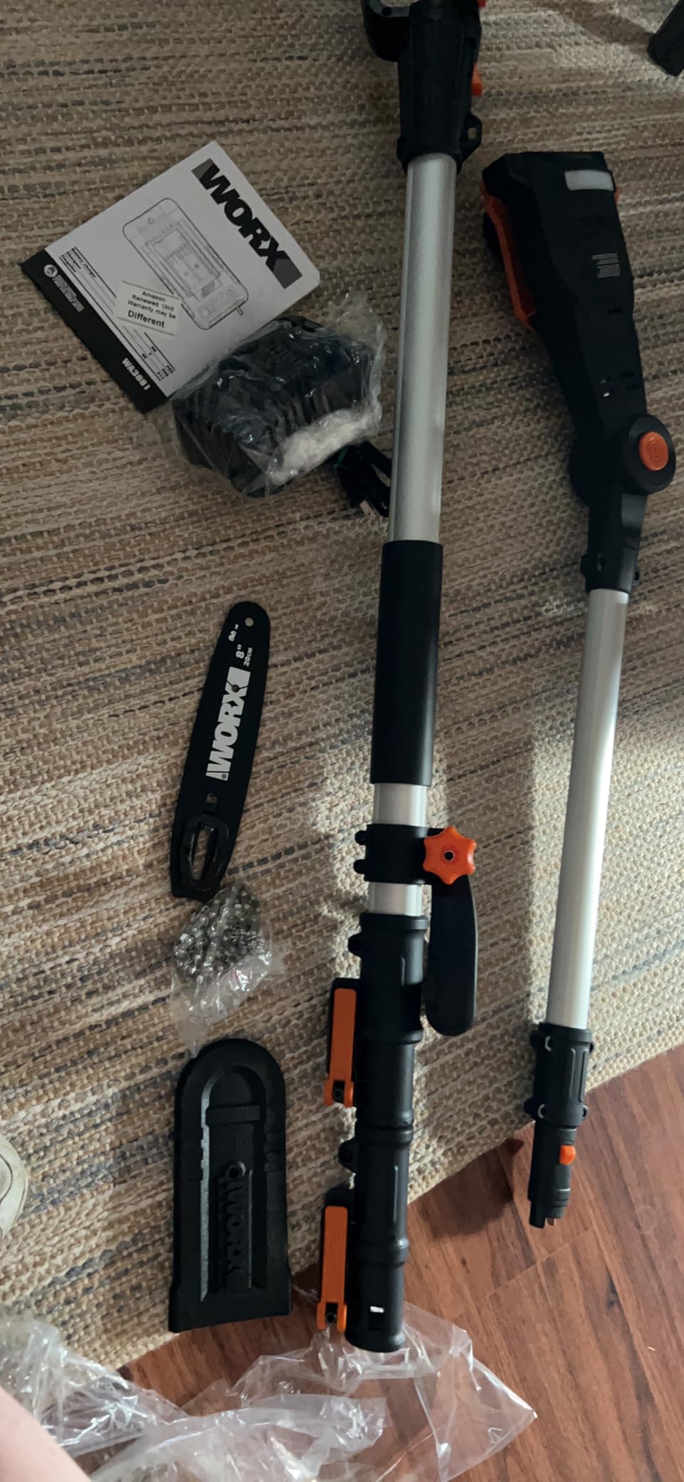 WORX Cordless Pole Saw, 20V 8