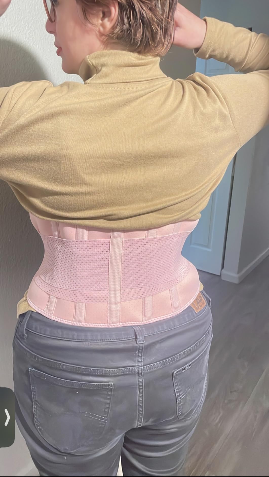 FEATOL Back Brace for Men & Women Lower Back, Sciatica Pain Relief customer photo 1