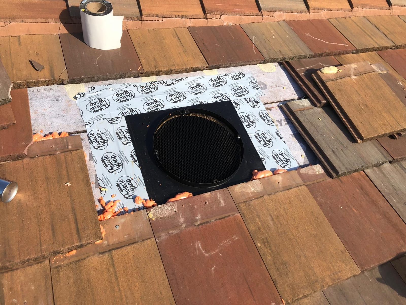 QuietCool AFR SLR-40 Roof Mount Solar Attic Fan - 40 Watt Adjustable Panel - Included AC/DC Inverter for 24/7 Runtime - Thermostat Controlled customer photo 1