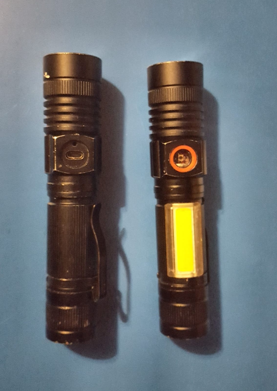 Hoxida Flashlight USB Rechargeable,LED Magnetic with COB Sidelight 2PCS customer photo 2
