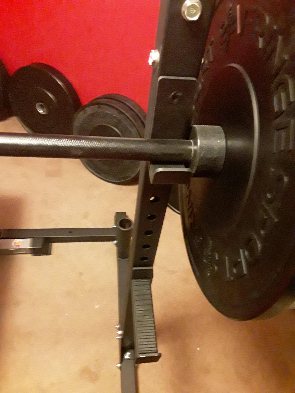 800LB Capacity Squat Rack with Pull Up Bar, Adjustable Power Cage, Home Gym customer photo 2