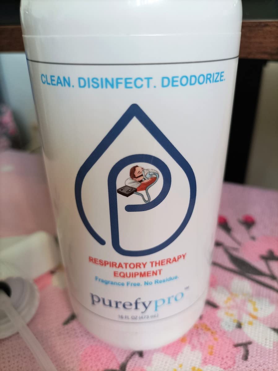 Purefypro CPAP Cleaner and Sanitizer Spray (16oz, 2pk). No Rinse. No Residue. Kills 99.9999% Norovirus, Flu Virus, and Fungi, Drug Resistant Germs. Unscented. customer photo 1