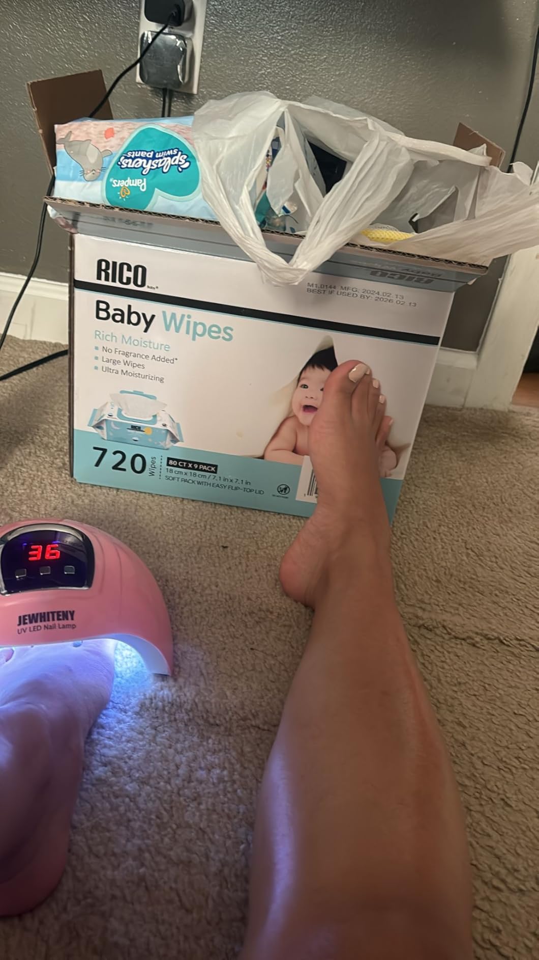 UV LED Nail Lamp 54W, Professional Nail Dryer Gel Polish Light, UV Light with 3 Timer Setting, Curing Gel LED Dryer, Art Tools with Automatic Sensor, LCD Display customer photo 1