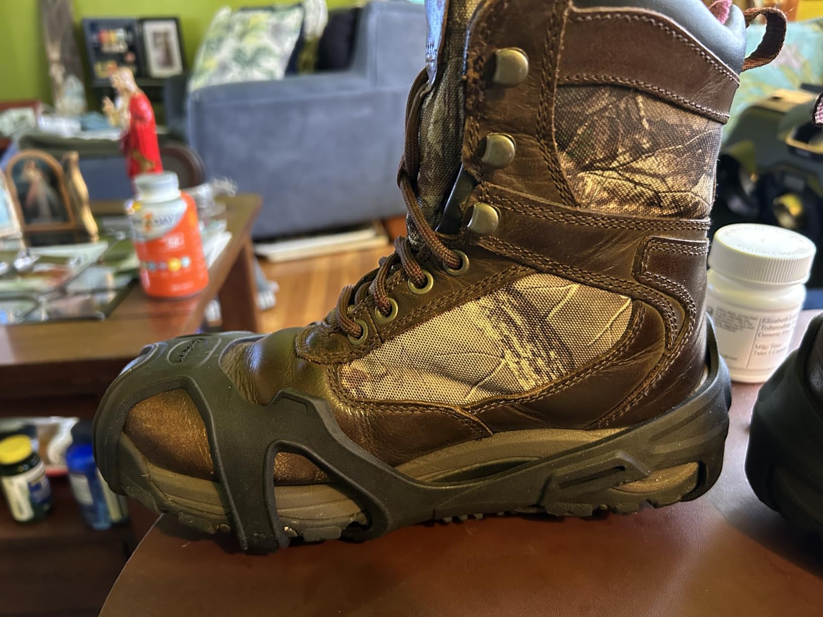 ICETRAX V3 Tungsten Crampons, Ice Cleats for Shoes and Boots - Ice Grips for Snow and Ice, Non-Slip Shoe Grippers with Reflective Heel customer photo 1