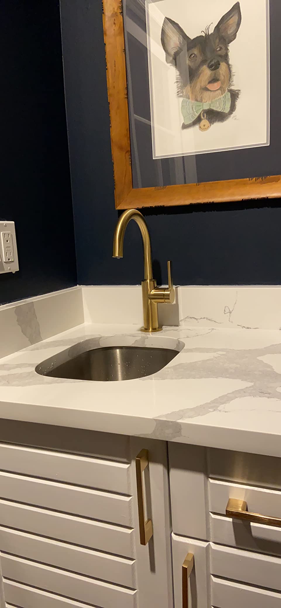 KRAUS Oletto Single Handle Kitchen Bar Faucet in Spot Free Stainless Steel, KPF-2822SFS customer photo 2