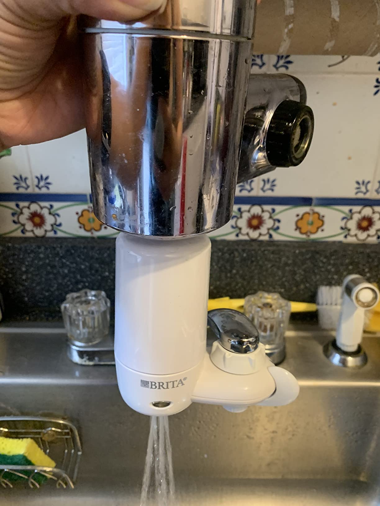 Brita Faucet Mount Water Filter System, White, No-Wait Filtration, Easy Install, Multi-Use Tap Water Filter for Kitchens, Bathrooms & Small Spaces customer photo 1