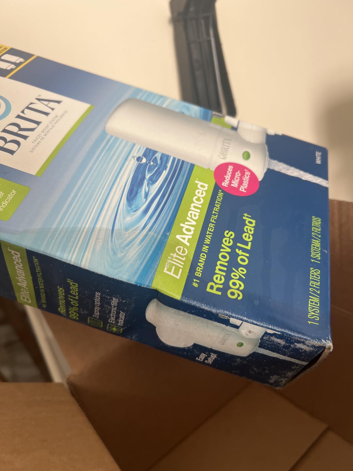 Brita Faucet Mount Water Filter System, White, No-Wait Filtration, Easy Install, Multi-Use Tap Water Filter for Kitchens, Bathrooms & Small Spaces customer photo 2
