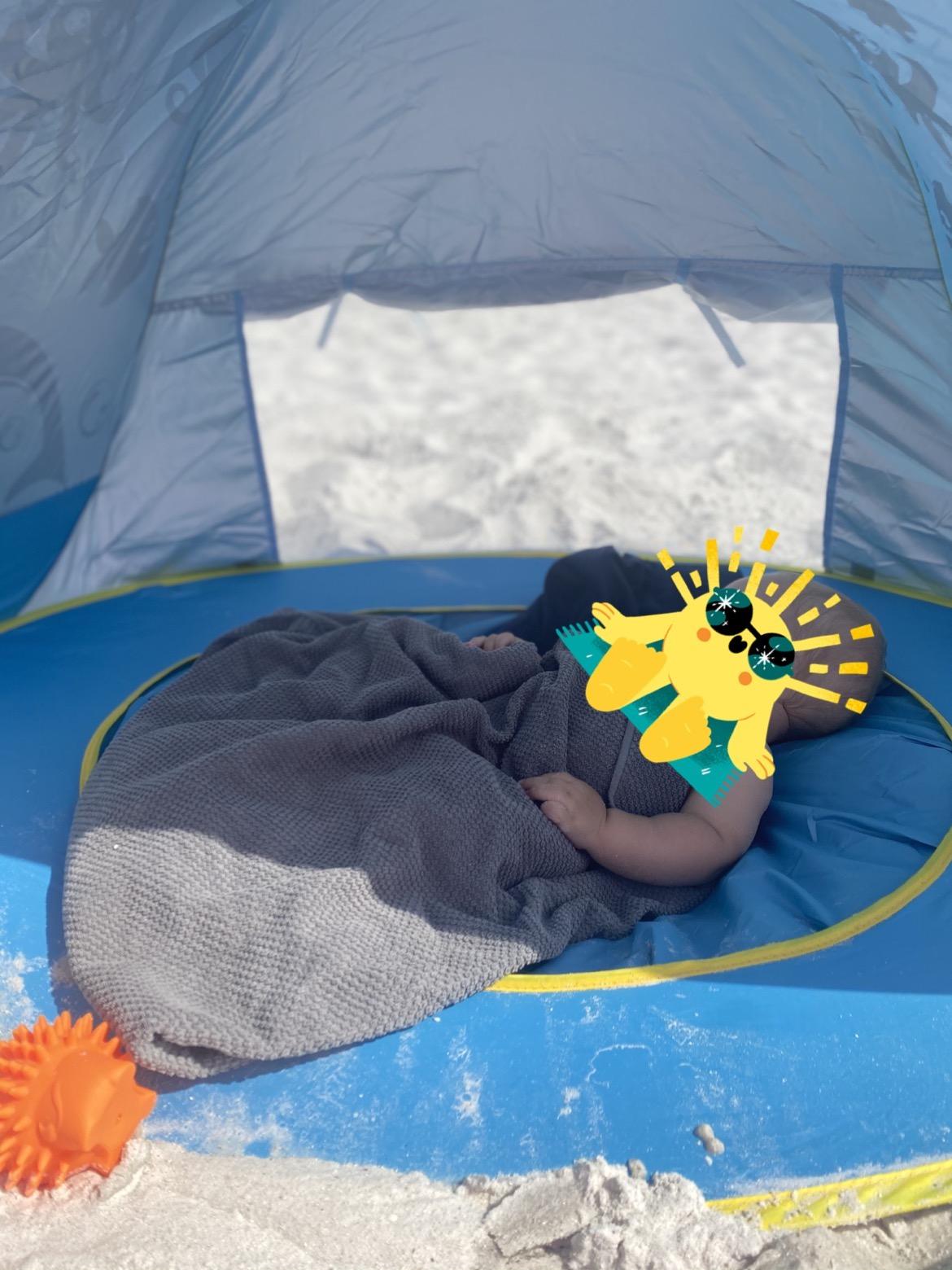 [ Extra High ] Shark Baby Beach Tent with Pool for Toddler Aged 3-60 Months customer photo 2