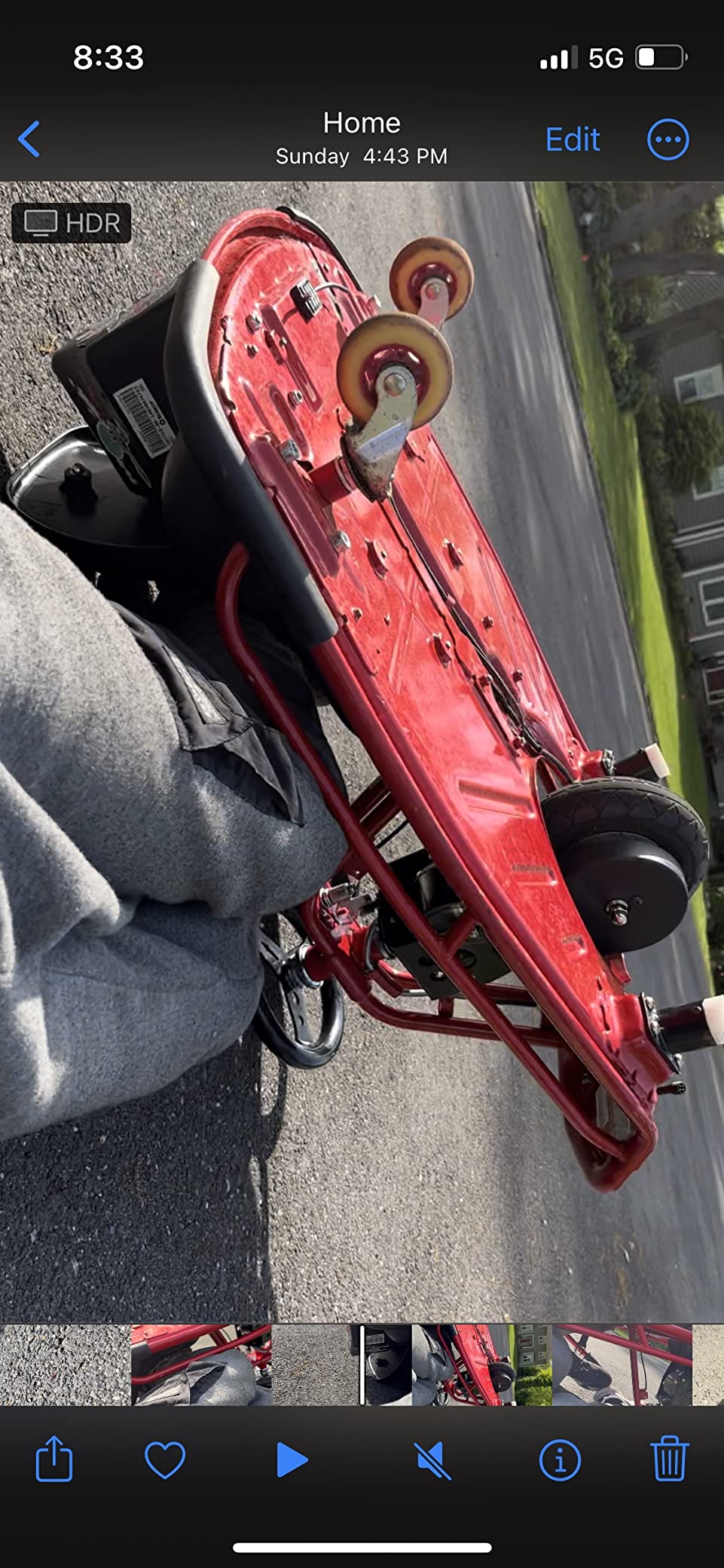 Razor Crazy Cart - 24V Electric Drifting Go Kart - Variable Speed, Up to 12 mph, Drift Bar for Controlled Drifts, One Size, Black/Red customer photo 2