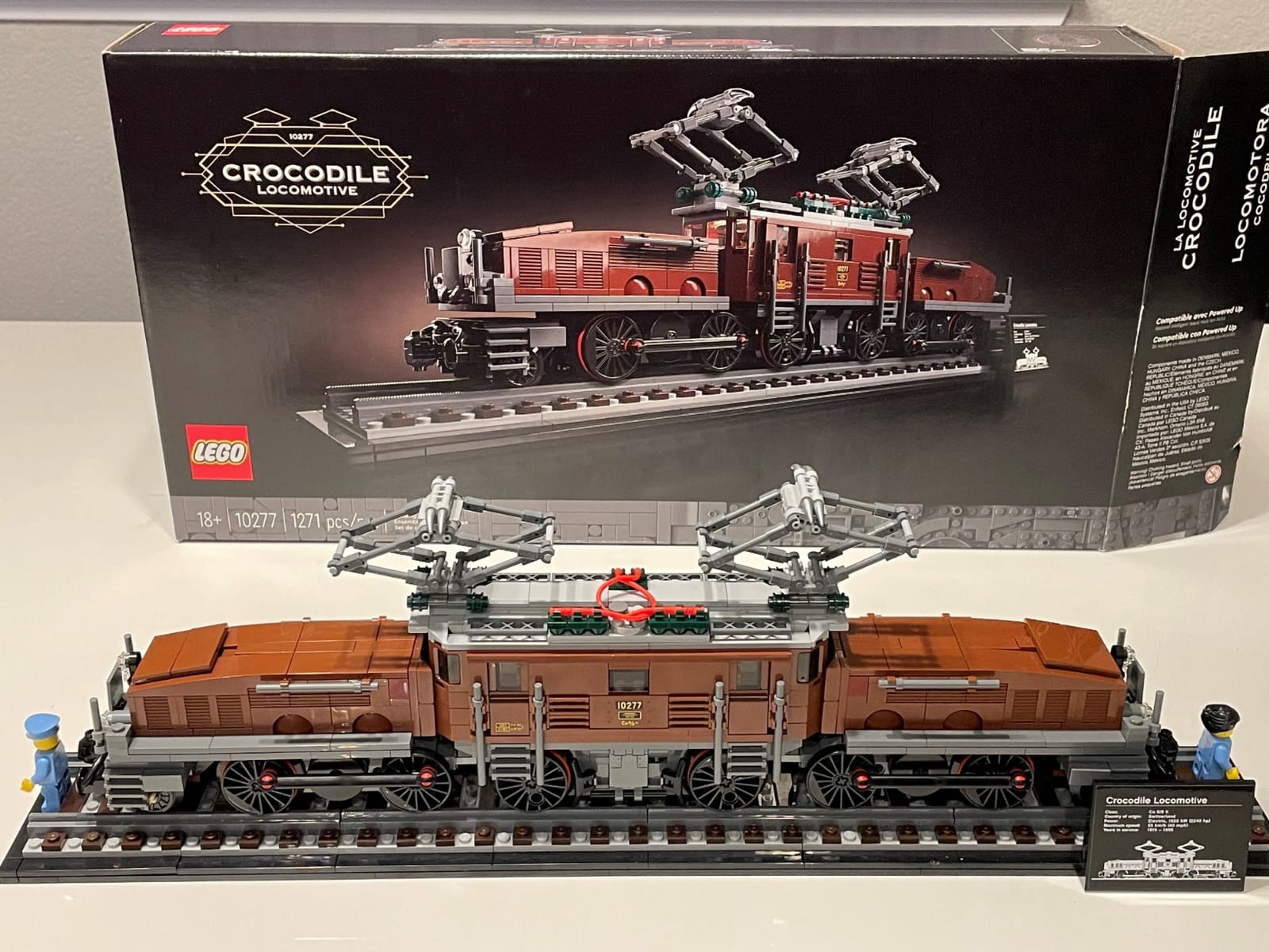 LEGO Crocodile Locomotive 10277 Building Kit; Recreate The Iconic Crocodile Locomotive with This Train Model; Makes a Great Gift Idea for Train Enthusiasts Lovers (1,271 Pieces) customer photo 1