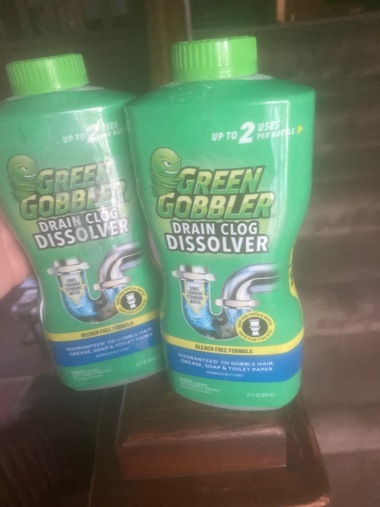 Green Gobbler Drain Clog Dissolver 2-Pack Liquid Opener for Pipes customer photo 1