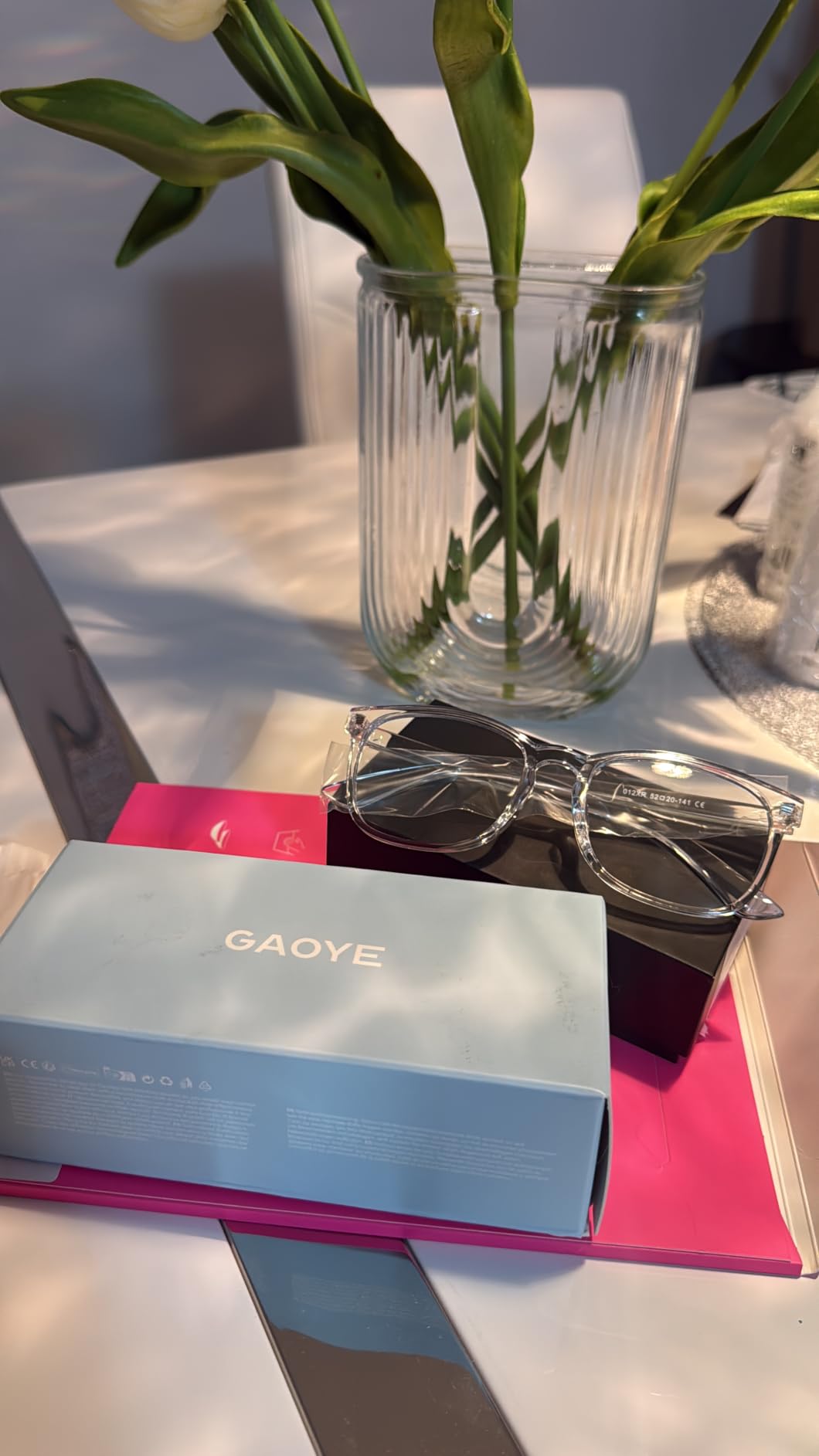 Gaoye Blue Light Glasses for Women - 3 Pack | Computer Glasses, Blue Light Blocking, Stylish Eyewear Frame Accessories customer photo 1