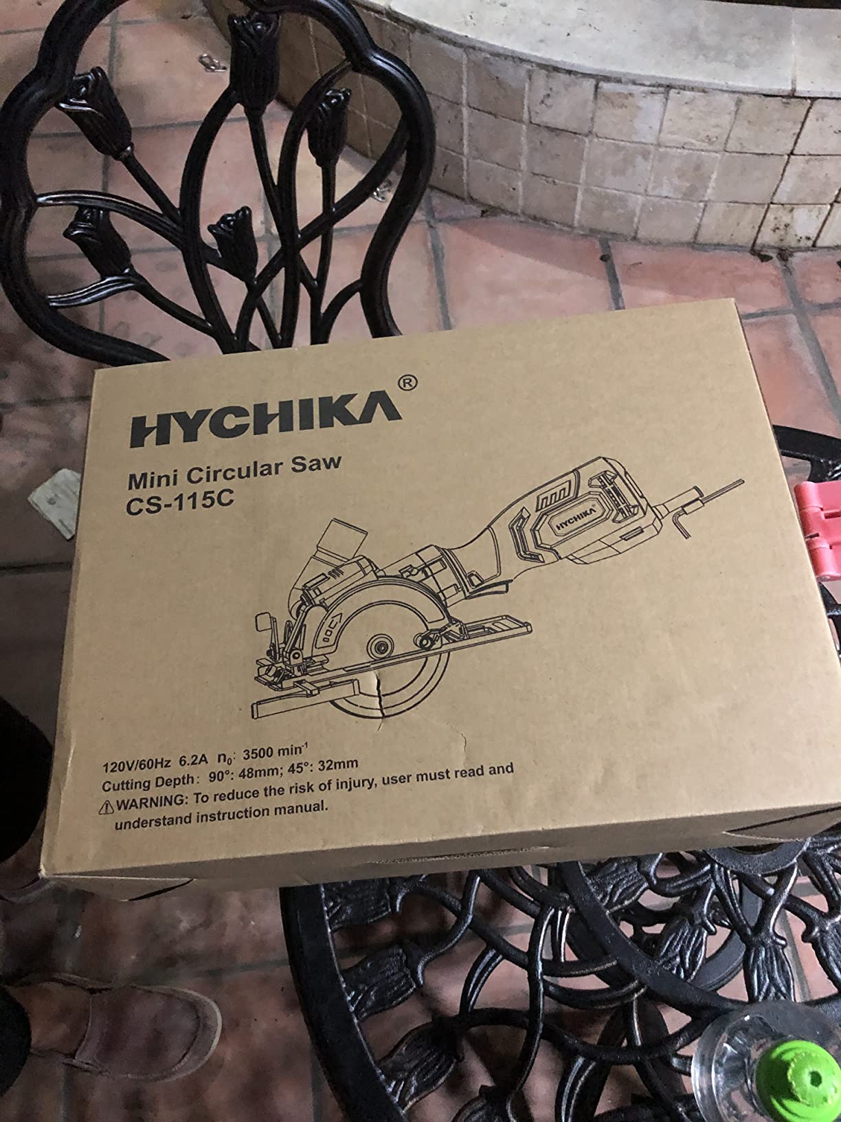 HYCHIKA 6.2A Mini Circular Saw with 3 Blades (4-1/2