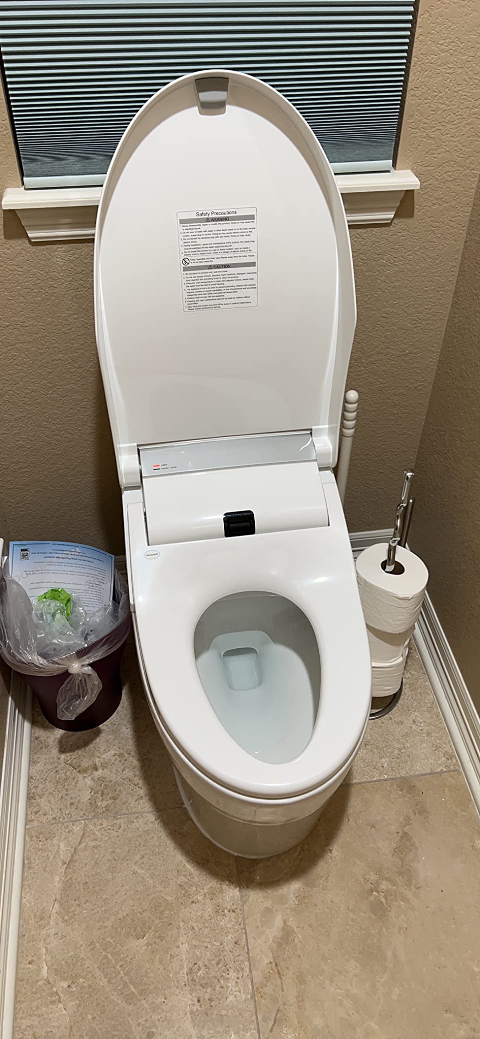WOODBRIDGE Smart Toilet with Auto Open & Close, Auto Flush (B0960S) | 1.28 GPF Single Flush, ADA Comfort Height, Instant Warm Water, Multi-Function Wash, Warm Air Dryer, Heated Seat, Night Light customer photo 1