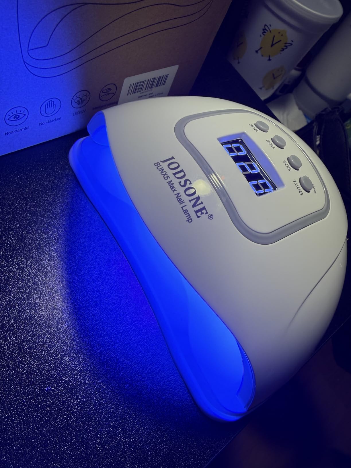 JODSONE U V LED Nail Lamp, Nail Dryer for Gel Polish, Led Light with Automatic Sensor & 4 Timers customer photo 1