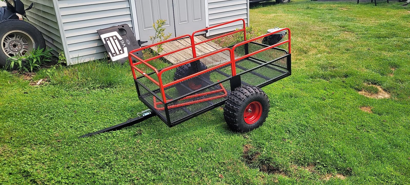 Guide Gear Cargo Utility Trailer, Heavy Duty Carts with Wheels, ATV Carrier customer photo 2