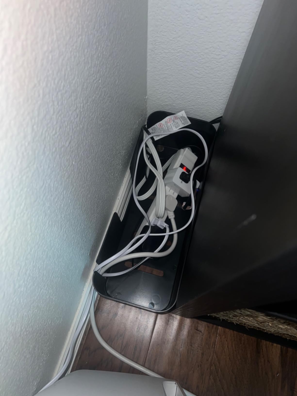 YECAYE Cable Management Box, White, XL+M, 2 Pack | Pet Friendly;Child-Proof; Power Strip Protector;For Home & Office;Cord Organizer Box;Wire Hider and Cord Organizer for Desk customer photo 1