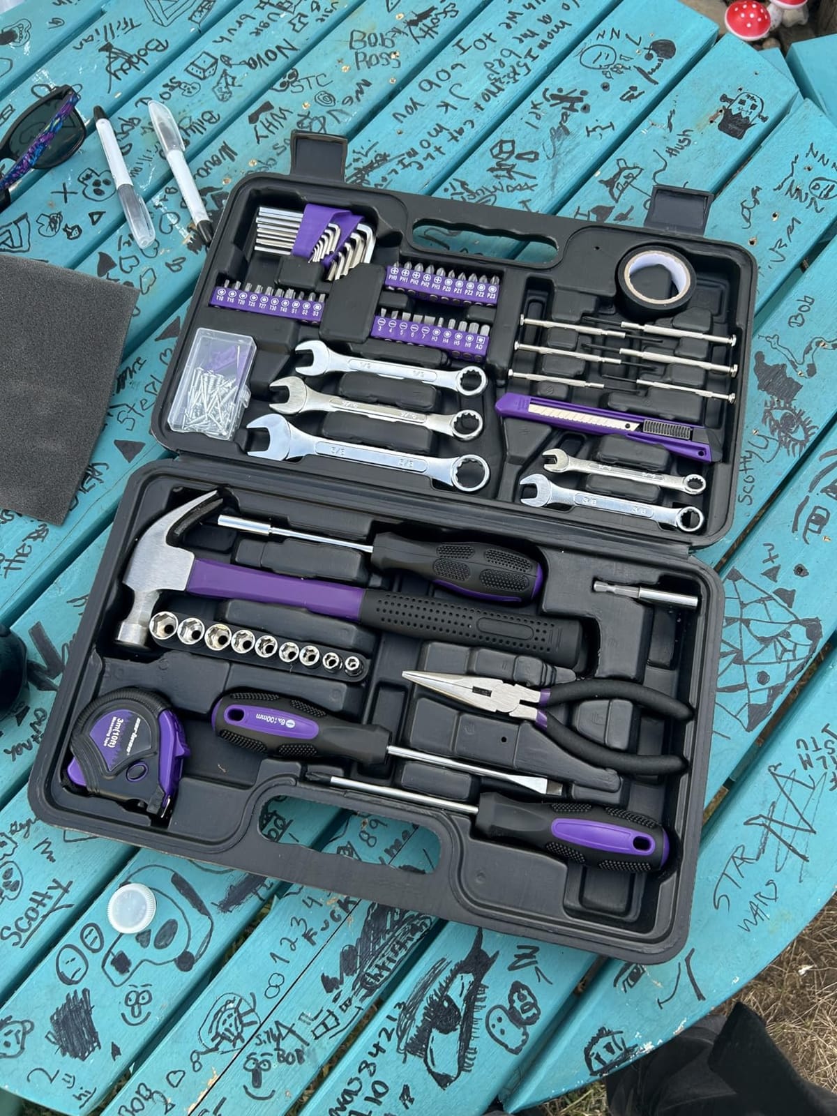 CARTMAN 148-Piece Automotive And Household Tool Set, Blue Repair Kit Case customer photo 2